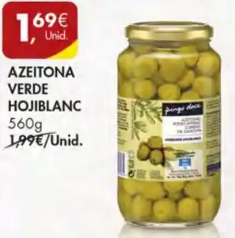 Pingo Doce Azeitona Verde Hojiblanc 560g promoção