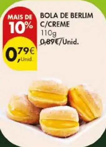 Bola de berlim c/creme