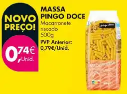 Pingo Doce massa pingo doce macarronete riscado promoção