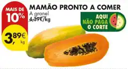Pingo Doce Mamão pronto a comer promoção