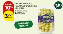 Pingo Doce Uvas biológicas nacionais s/grainha hey, vita! promoção