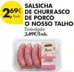 Pingo Doce Salsicha de churrasco o nosso talho promoção