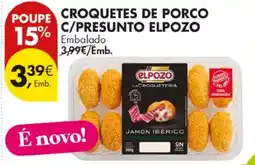 Pingo Doce Croquetes de porco c/presunto elpozo promoção