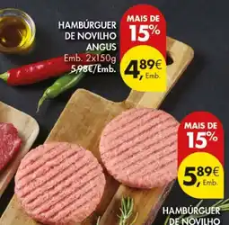 Pingo Doce Hambúrger de novilho angus promoção