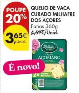 Pingo Doce Queijo de vaca curado milhafre dos açores promoção