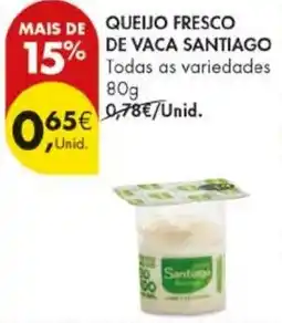 Pingo Doce Queijo fresco de vaca santiago promoção