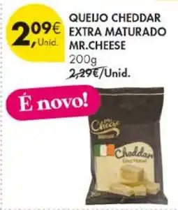 Pingo Doce Queijo cheddar extra maturado mr.cheese promoção