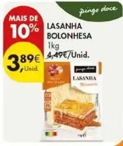 Pingo Doce lasanha bolonhesa pingo doce promoção