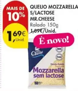 Pingo Doce Queijo mozzarella s/lactose mr.cheese promoção