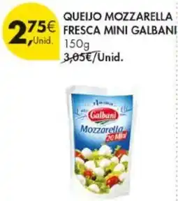 Pingo Doce Queijo mozzarella fresca mini galbani promoção