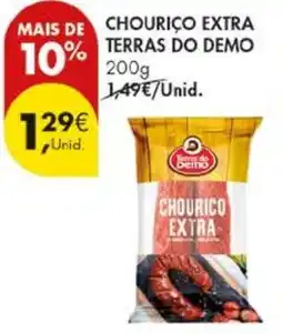 Pingo Doce Chouriço extra terras do demo promoção