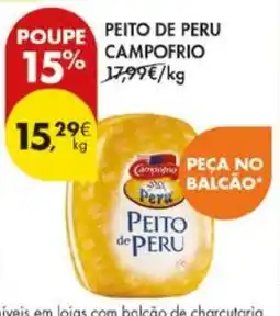 Pingo Doce Peito de Peru Campo Frio promoção