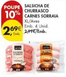 Pingo Doce Salsicha de churrasco carnes sorraia promoção