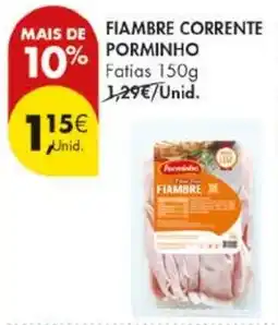 Pingo Doce Fiambre corrente porminho promoção