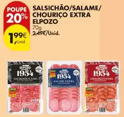 Pingo Doce salsichão/salame/chouriço extra elpozo promoção
