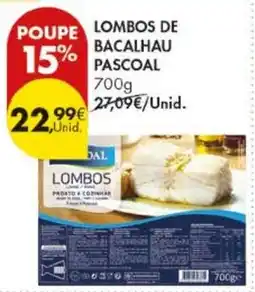 Pingo Doce Lombos de bacalhau pascoal promoção
