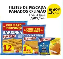 Pingo Doce Filetes de pescada panados c/limão pescanova promoção