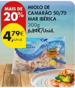 Pingo Doce Miolo de camarão mar ibérica promoção