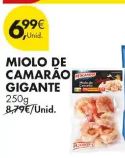 Pingo Doce Miolo de camarão gigante pescanova promoção