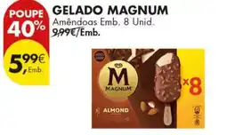 Pingo Doce gelado magnum amêndoas promoção