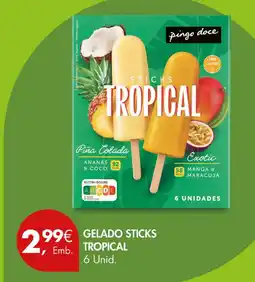 Pingo Doce Gelado sticks tropical promoção
