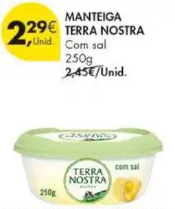 Pingo Doce Manteiga terra nostra com sal promoção