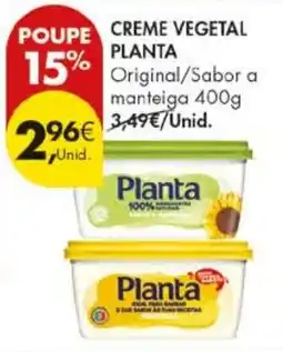 Pingo Doce Creme vegetal planta promoção