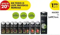 Pingo Doce leite proteico mimosa promoção