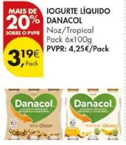 Pingo Doce Iogurte líquido danacol promoção