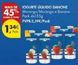 Pingo Doce Iogurte líquido danone promoção
