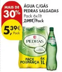 Pingo Doce água c/gás pedras salgadas promoção