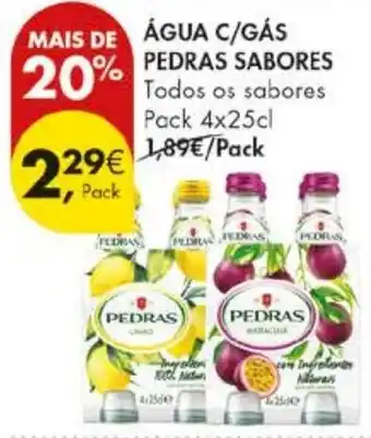 Pingo Doce água c/gás pedras sabores promoção