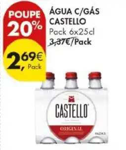 Pingo Doce Água c/gás castello promoção