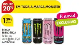 Pingo Doce Bebida energética monster promoção