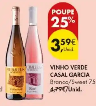 Pingo Doce Vinho verde casal garcia promoção