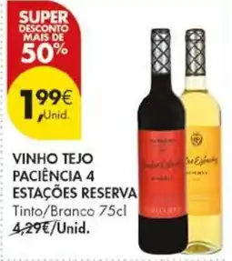 Pingo Doce Vinho Tejo Paciência 4 Estações Reserva promoção