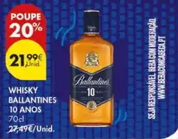 Pingo Doce whisky ballantines 10 anos promoção