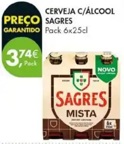 Pingo Doce Cerveja c/álcool sagres mista promoção