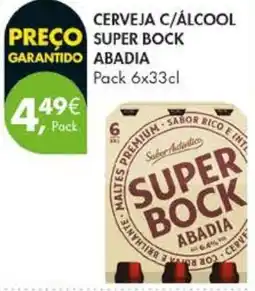 Pingo Doce Cerveja c/álcool super bock abadia promoção