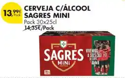 Pingo Doce Cerveja c/álcool sagres mini promoção