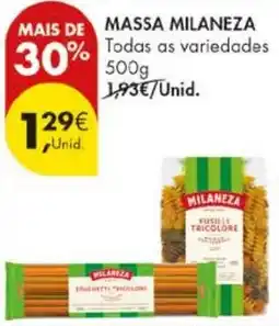 Pingo Doce massa milaneza promoção