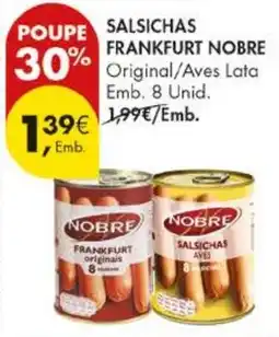Pingo Doce salsichas frankfurt nobre promoção