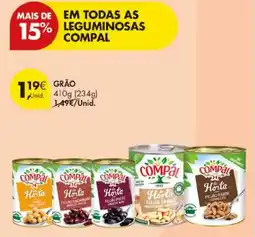 Pingo Doce Grão compal promoção