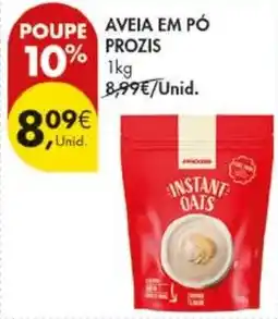 Pingo Doce aveia em pó prozis promoção