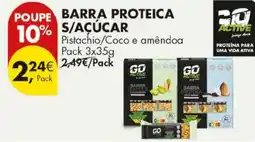 Pingo Doce Barra proteica go active promoção