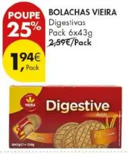 Pingo Doce Bolachas vieira digestive promoção