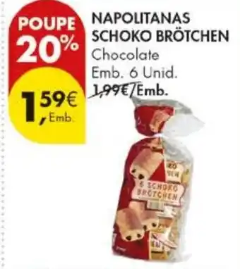 Pingo Doce Napolitanas schoko brötchen chocolate promoção