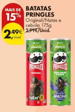 Pingo Doce batatas pringles original/natas e cebola promoção