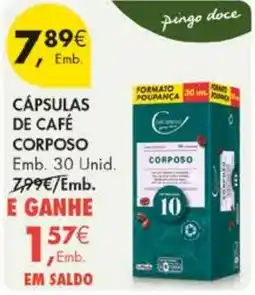 Pingo Doce Cápsulas de café corposo pingo doce promoção