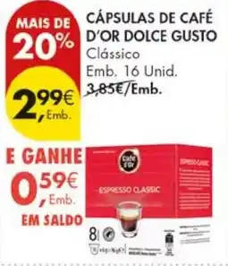 Pingo Doce Cápsulas de café d'or dolce gusto clássico promoção